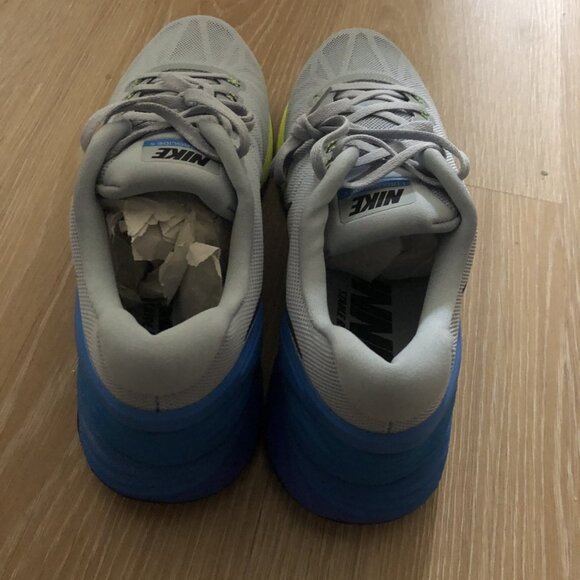 NEW Men's Nike Lunarglide 6 Gray Blue Sneaker - Picture 3 of 4